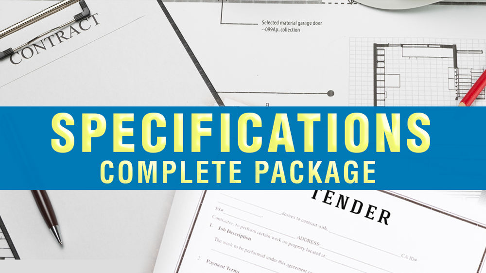 Specifications and Contracts complete package